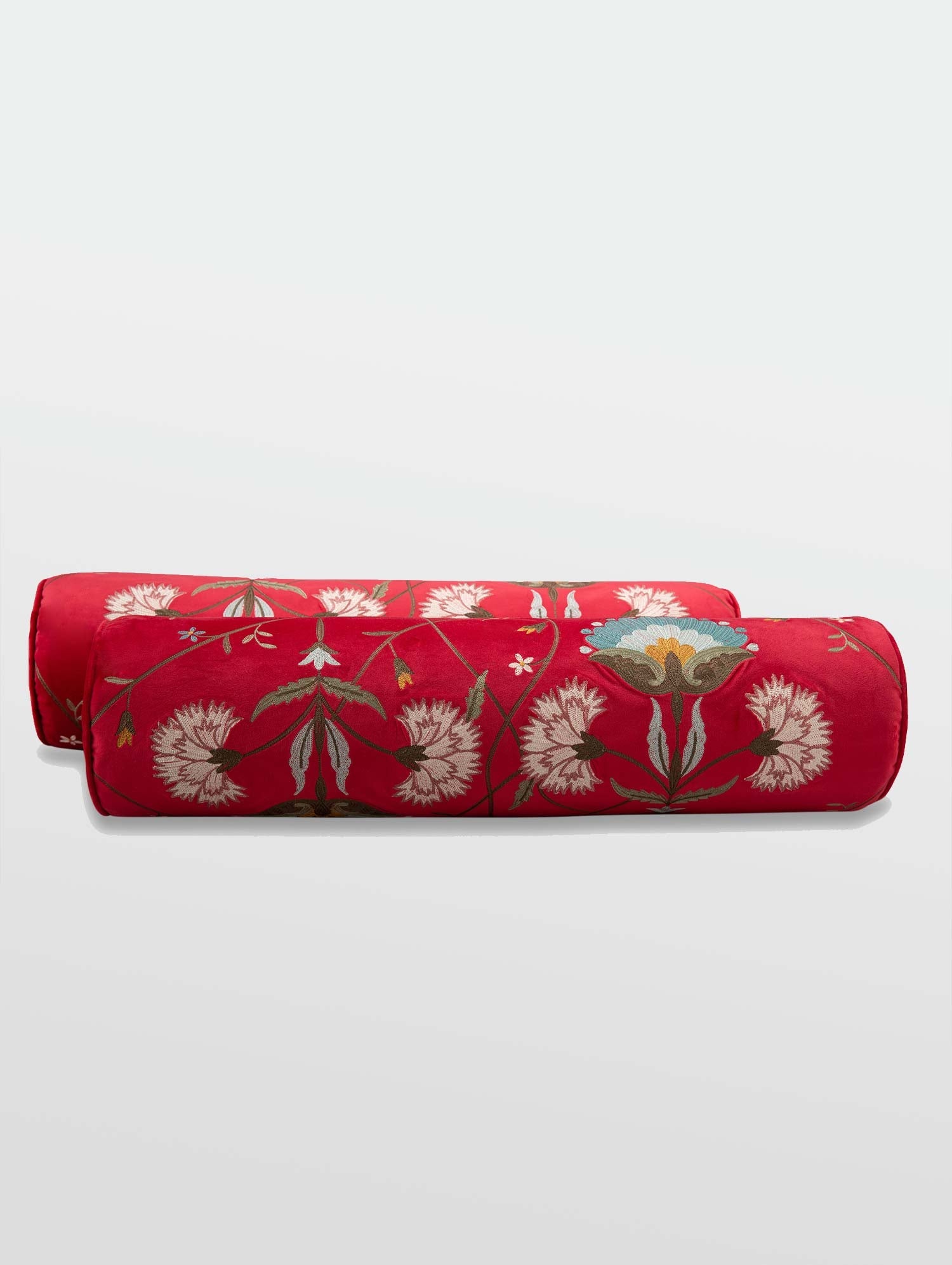 Buy Luxury Bolster Cushion Red Bolster Faiza Bolster Fabric Sample