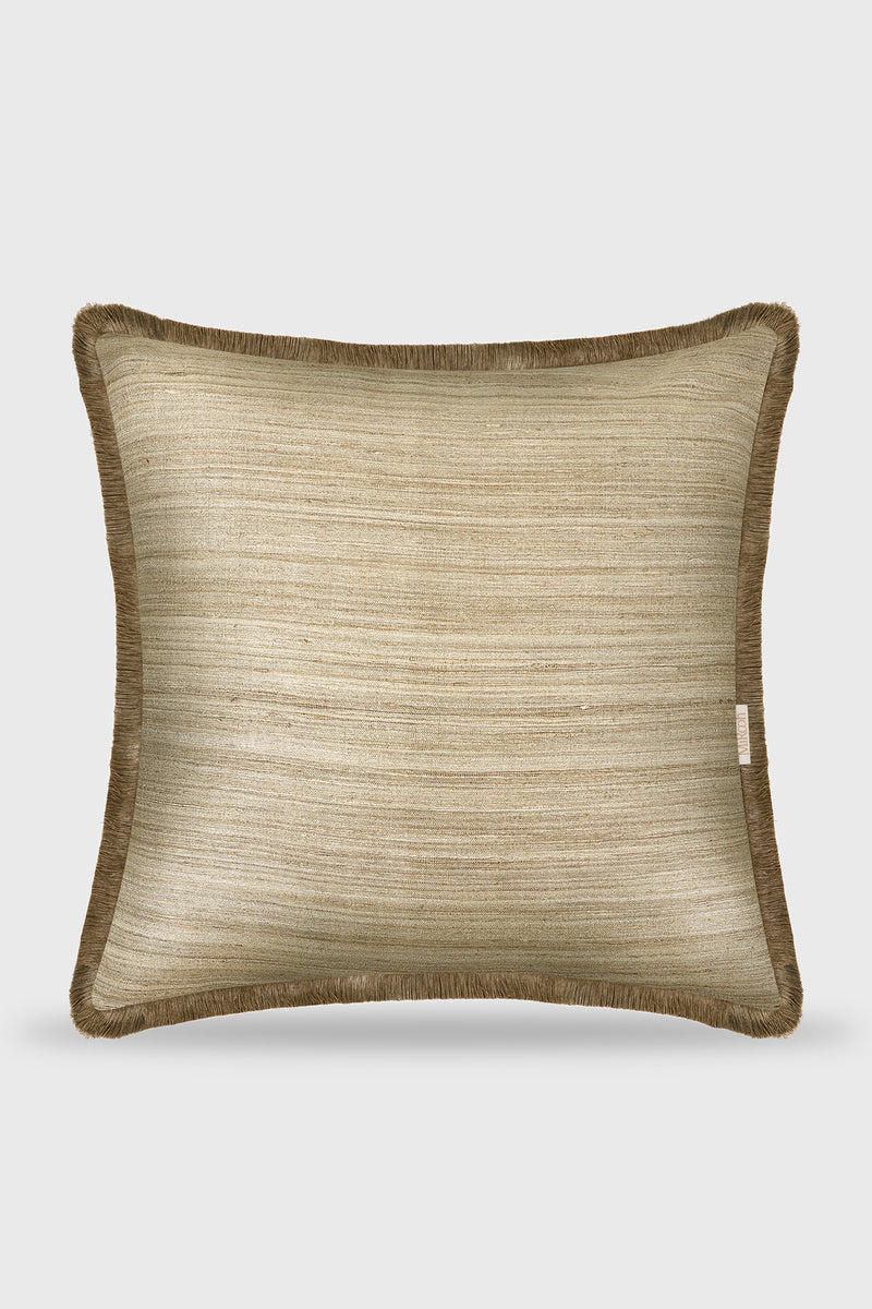 Mirooh Pure Tussar Silk Resham Cushion