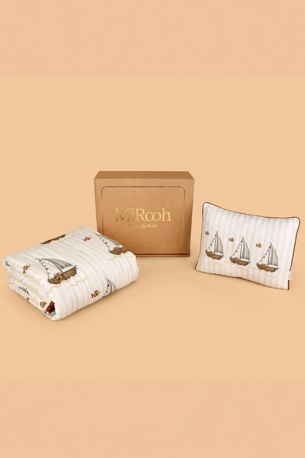 The Sea Shore Quilt and Pillow Gift Set by MiRooh