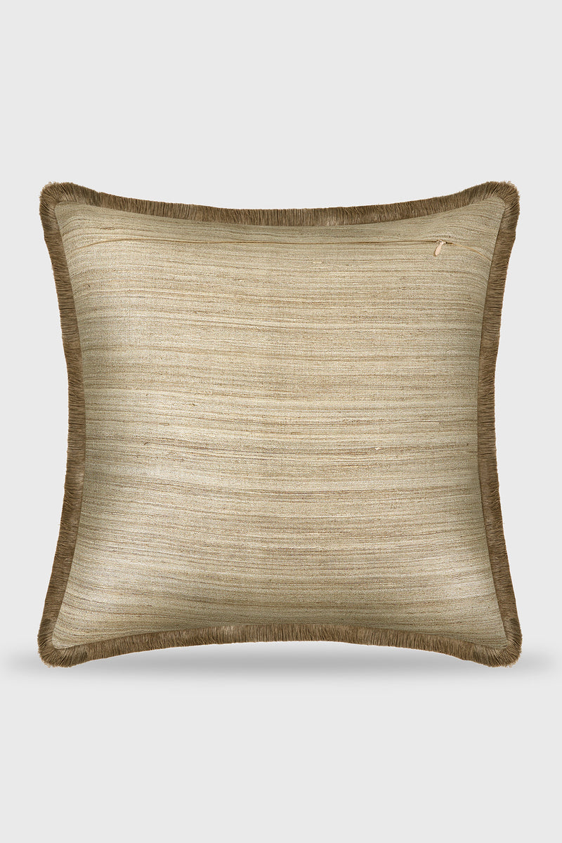 Mirooh Pure Tussar Silk Resham Cushion