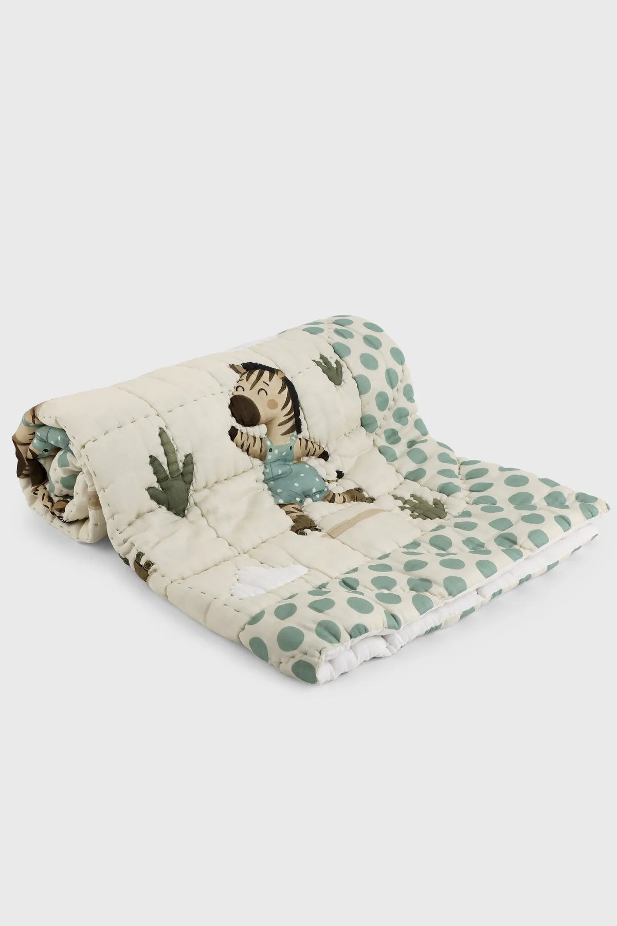 Zig-Zag Adventures Organic Cotton Baby Quilt by MiRooh