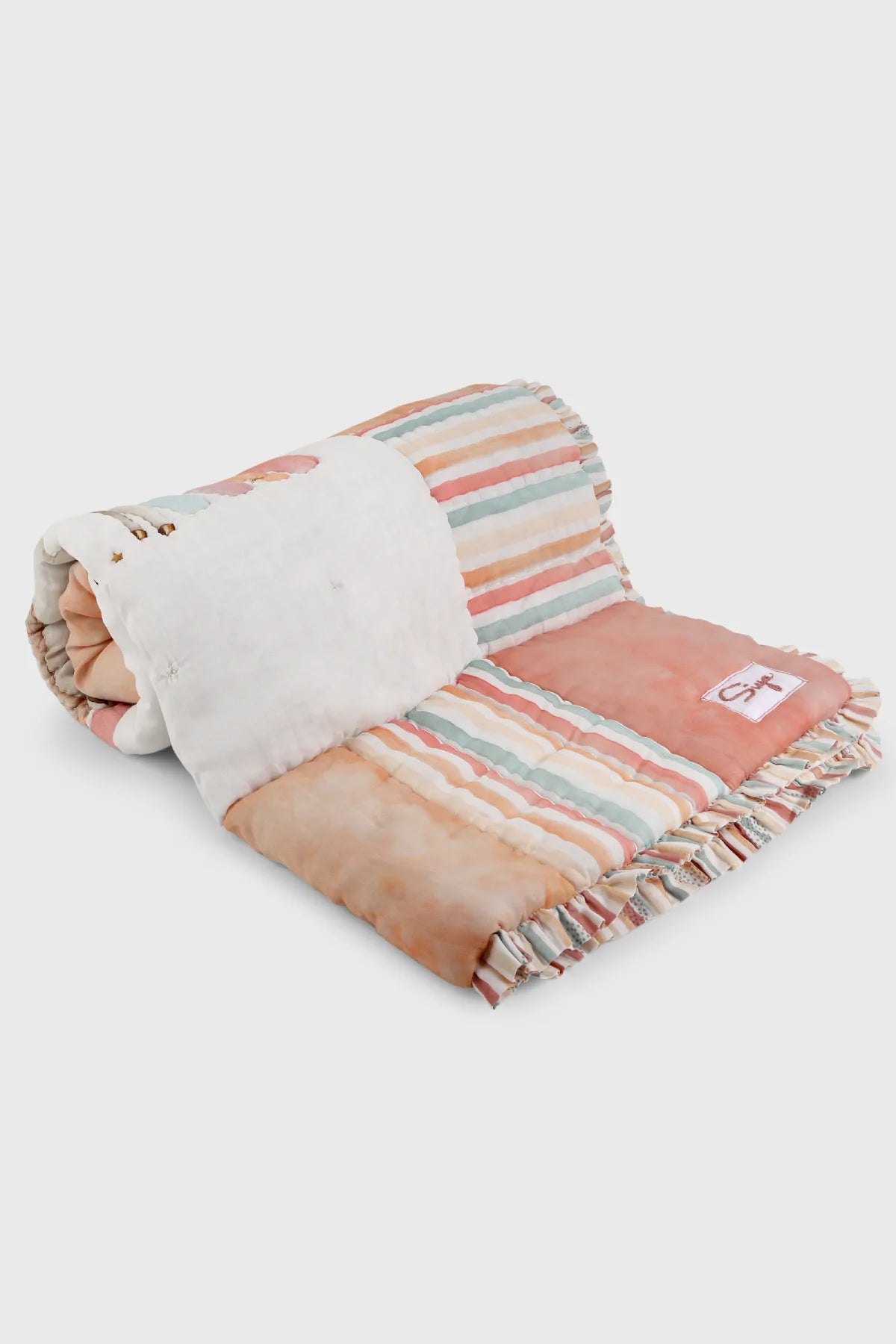 Cosmic Candy Organic Cotton Baby Quilt by MiRooh