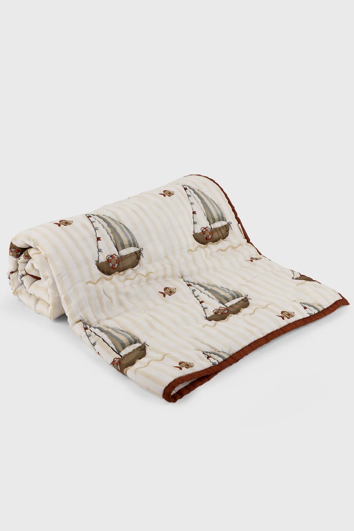 The Sea Shore Organic Cotton Baby Quilt by MiRooh