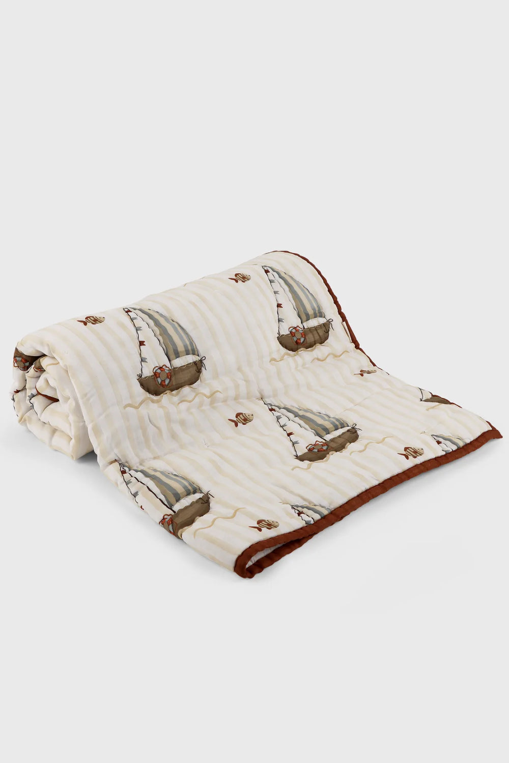 The Sea Shore Organic Cotton Baby Quilt by MiRooh