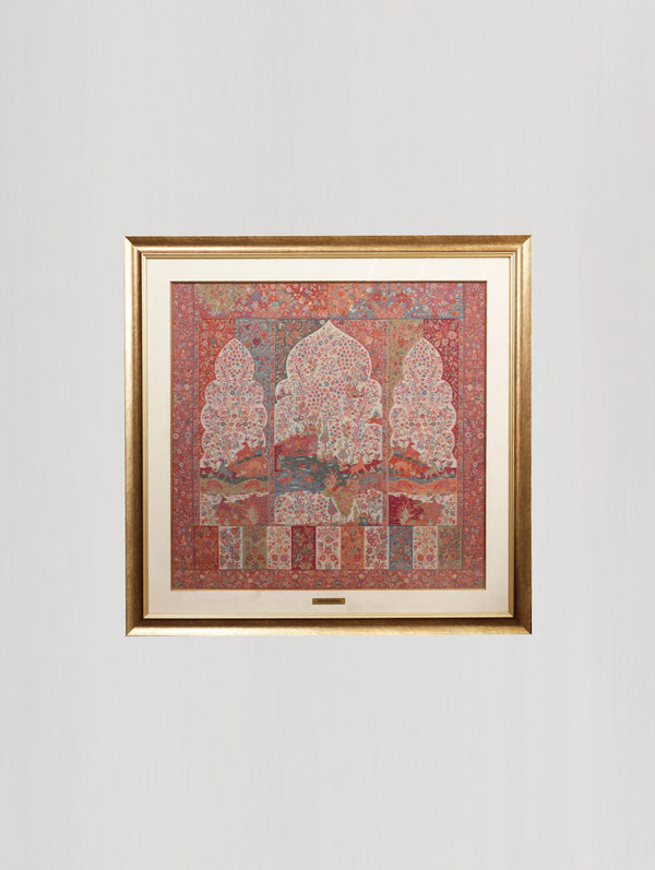 ASHOK VATIKA RED AND PINK WALL ART