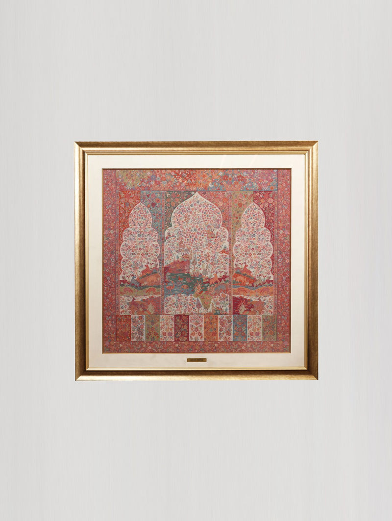 ASHOK VATIKA RED AND PINK WALL ART