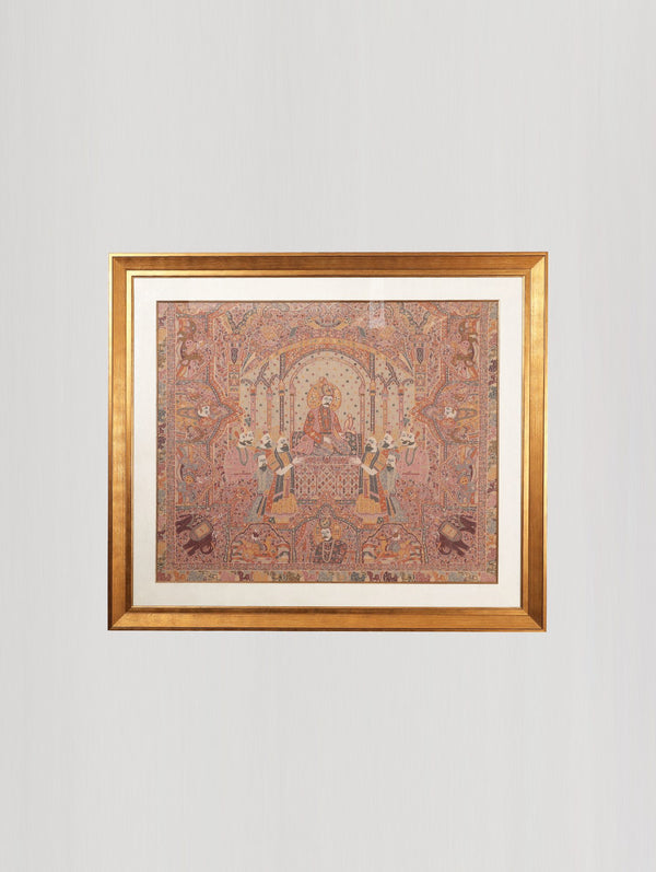 AKBAR DARBAR RED AND ORANGE WALL ART