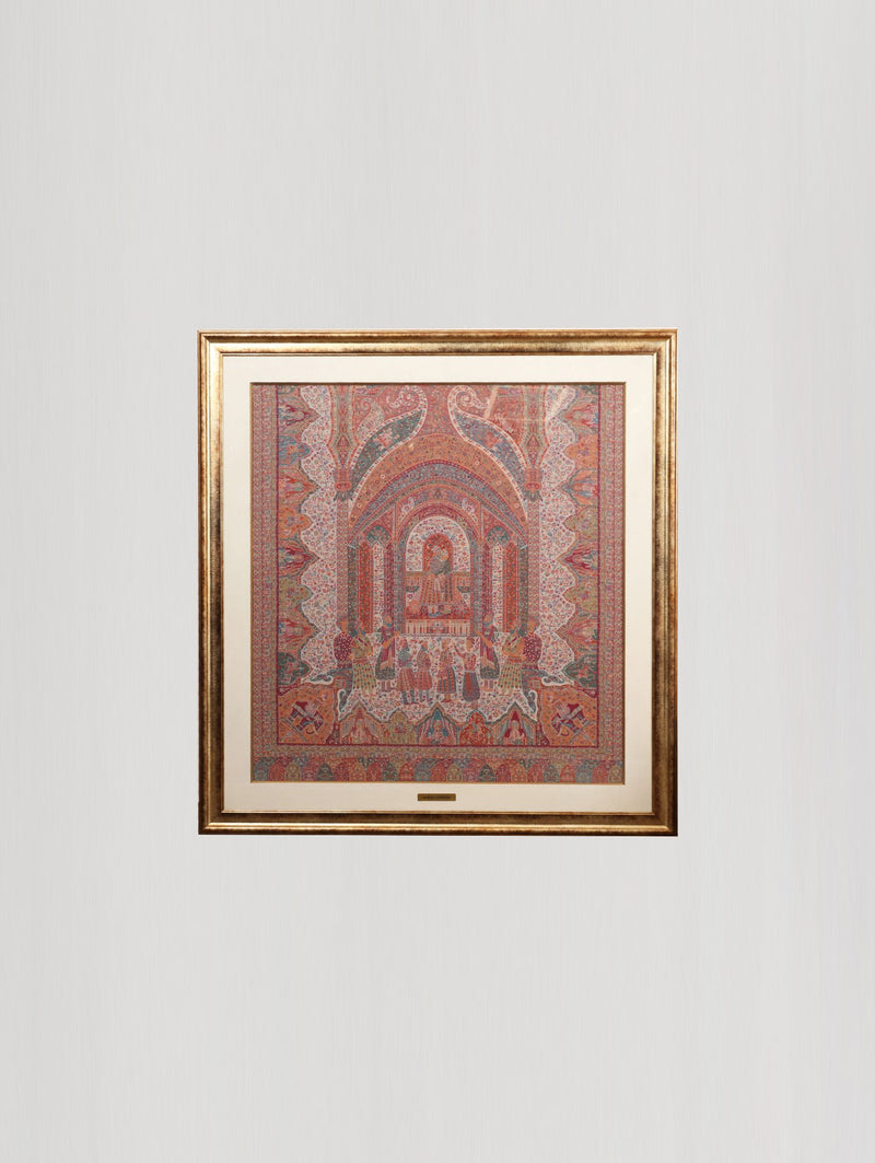 MUGHAL DARBAR RED AND PINK WALL ART