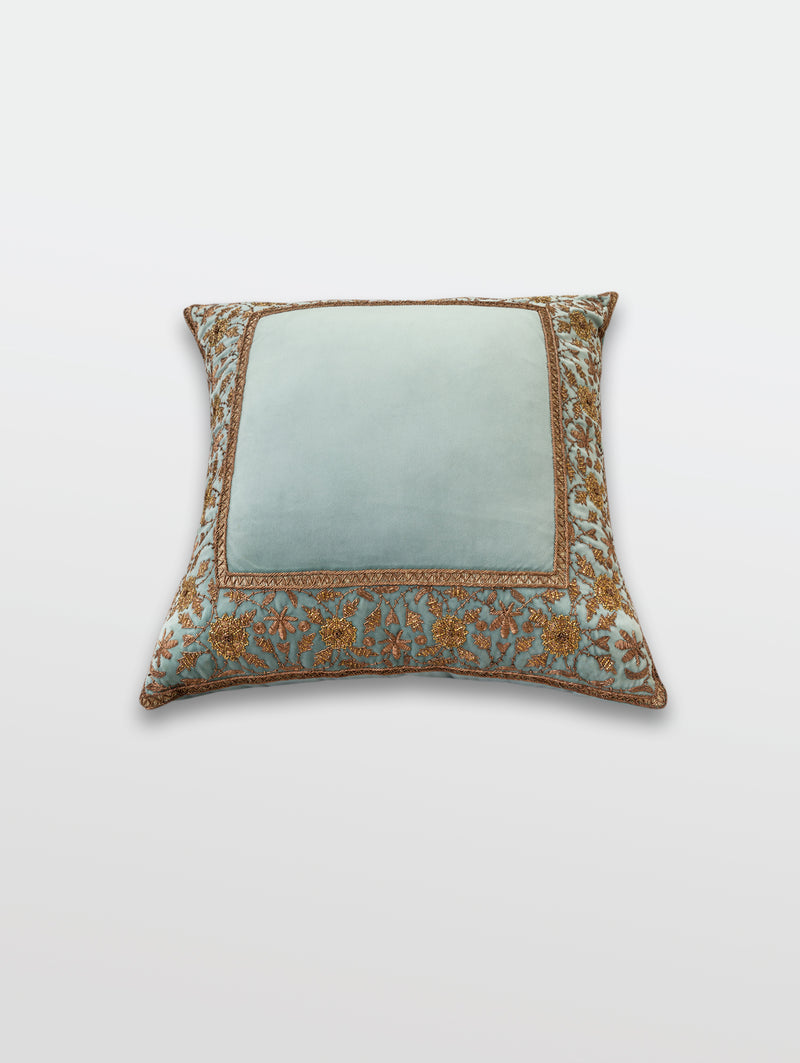 Zeenat Faberge Embroidered Cushion