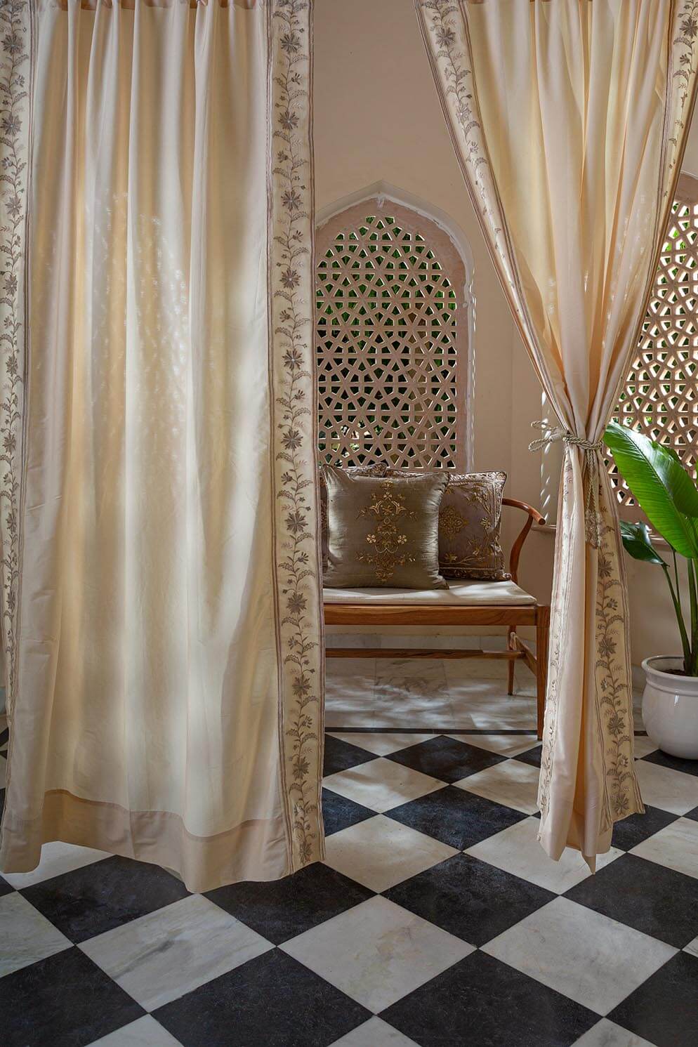 Buy Ishtar Gold Curtain Elegant and Luxurious Curtain for Living Room